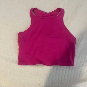 Lululemon Pink High Neck Crop Top